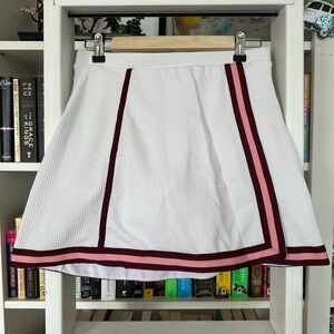The Upside White Skirt with Pink and Burgundy Accents